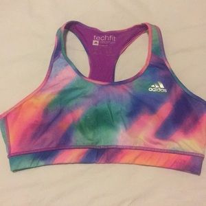 Adidas Techfit multi-color sports bra